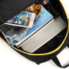 RUCSAC IGGY, 2 compartimente, 2 buzunare laterale, nylon, waterproof, 45x29x22.5cm, negru, 45506980 