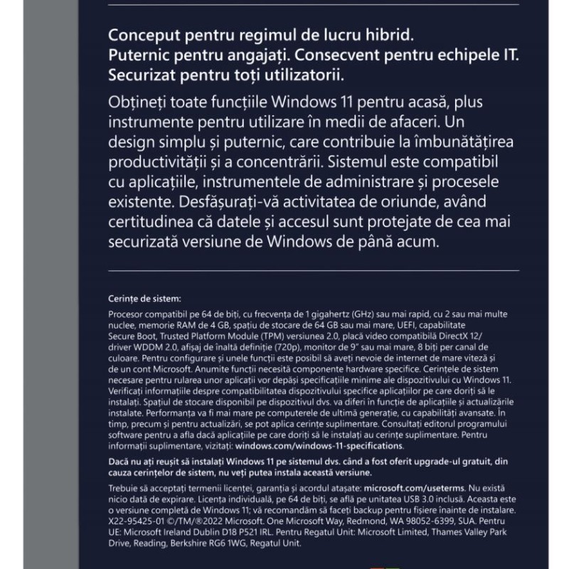 Win 11 Pro FPP P2 32-bit/64-bit RO USB 