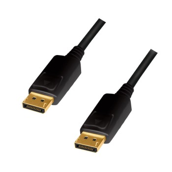 CABLU video LOGILINK, DisplayPort (T) la DisplayPort (T) 1.2, 1m, conectori auriti, rezolutie maxima 4K (3840 x 2160) la 60 Hz, plastic, triplu ecranaj, negru, 