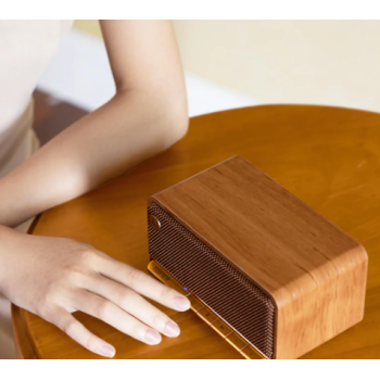 BOXE EDIFIER portabile bluetooth, RMS: 20W (10W+10W), BT 5.0, AUX, microSD, USB, built-in Li-ion pana la 10h (2600mAh),retro design (vintage radio 1960s),MDF,brown, 