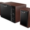 BOXE GENIUS 2.1, RMS: 15W (2 x 3.5W + 1 x 8W), cherry wood, 