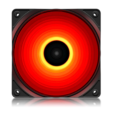 VENTILATOR DEEPCOOL PC RF120R LED, 120x120x25 mm, 4 red LED, Hydro Bearing, 