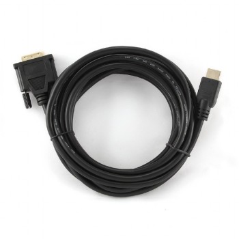 CABLU video GEMBIRD, adaptor HDMI (T) la DVI-D SL (T), 4.5m, conectori auriti, negru, 