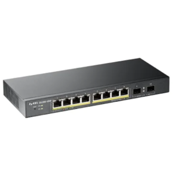 ZYXEL GS1100-10HP 10PORT GBE POE SWITCH, 