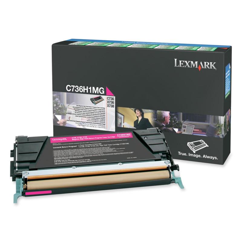 Toner Original Lexmark Magenta, C736H1MG, pentru C736|X736|X738, 1K, (timbru verde 1.2 lei) , 