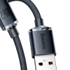 CABLU alimentare si date Baseus Crystal Shine, Fast Charging Data Cable pt. smartphone, USB la Lightning Iphone 2.4A, 2m, negru 