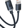 CABLU alimentare si date Baseus Crystal Shine, Fast Charging Data Cable pt. smartphone, USB la USB Type-C 100W, 1.2m, braided, negru 