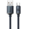 CABLU alimentare si date Baseus Crystal Shine, Fast Charging Data Cable pt. smartphone, USB la USB Type-C 100W, 1.2m, braided, negru 