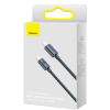 CABLU alimentare si date Baseus Crystal Shine, Fast Charging Data Cable pt. smartphone, USB Type-C la USB Type-C 100W, 1.2m, braided, negru 