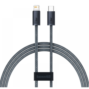 CABLU alimentare si date Baseus Dynamic Series, Fast Charging Data Cable pt. smartphone, USB Type-C la Lightning Iphone 20W, 1m, braided, gri 