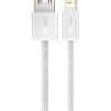CABLU alimentare si date Baseus Dynamic Series, Fast Charging Data Cable pt. smartphone, USB la Lightning Iphone 2.4A, 1m, braided, alb 