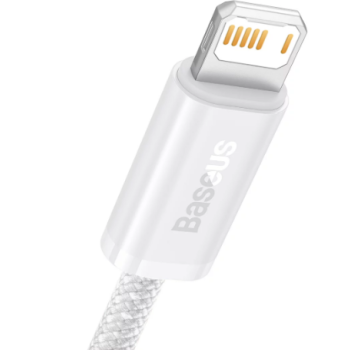 CABLU alimentare si date Baseus Dynamic Series, Fast Charging Data Cable pt. smartphone, USB la Lightning Iphone 2.4A, 1m, braided, alb 