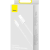 CABLU alimentare si date Baseus Dynamic Series, Fast Charging Data Cable pt. smartphone, USB la Lightning Iphone 2.4A, 1m, braided, alb 