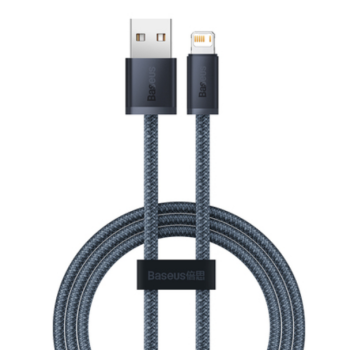 CABLU alimentare si date Baseus Dynamic Series, Fast Charging Data Cable pt. smartphone, USB la Lightning Iphone 2.4A, 1m, braided, gri 