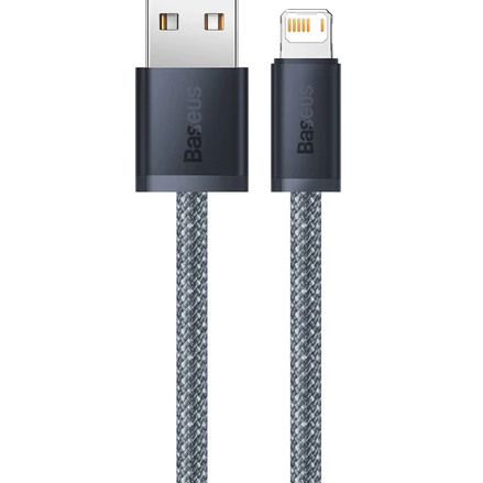 CABLU alimentare si date Baseus Dynamic Series, Fast Charging Data Cable pt. smartphone, USB la Lightning Iphone 2.4A, 1m, braided, gri 