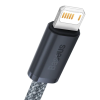 CABLU alimentare si date Baseus Dynamic Series, Fast Charging Data Cable pt. smartphone, USB la Lightning Iphone 2.4A, 1m, braided, gri 
