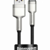 CABLU alimentare si date Baseus Cafule Series, Fast Charging Data Cable pt. smartphone, USB la USB Type-C 66W, braided, 1m, negru 