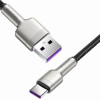 CABLU alimentare si date Baseus Cafule Series, Fast Charging Data Cable pt. smartphone, USB la USB Type-C 66W, braided, 1m, negru 