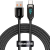 CABLU alimentare si date Baseus Display, Fast Charging Data Cable pt. smartphone, USB la USB Type-C 66W, braided, 1m, negru 