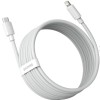 CABLU alimentare si date Baseus Simple Wisdom,Fast Charging Data Cable pt.smartphone,USB Type-C la Lighting PD 20W (2buc/set),1.5m, alb 