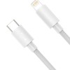 CABLU alimentare si date Baseus Simple Wisdom,Fast Charging Data Cable pt.smartphone,USB Type-C la Lighting PD 20W (2buc/set),1.5m, alb 