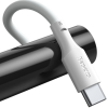 CABLU alimentare si date Baseus Simple Wisdom, Fast Charging Data Cable pt. smartphone, USB la USB Type-C 5A (2buc/set), 1.5m, alb 