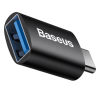 ADAPTOR Baseus Ingenuity Series Mini OTG, USB 3.1 (M) la USB Type-C (T), corp metalic, negru 