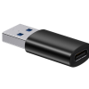 ADAPTOR Baseus Ingenuity Series Mini OTG, USB Type-C (M) la USB 3.1 (T), corp metalic, negru 