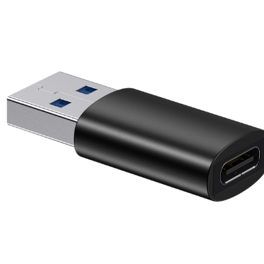 ADAPTOR Baseus Ingenuity Series Mini OTG, USB Type-C (M) la USB 3.1 (T), corp metalic, negru 