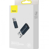 ADAPTOR Baseus Ingenuity Series Mini OTG, USB Type-C (M) la USB 3.1 (T), corp metalic, albastru 