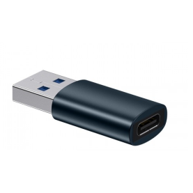 ADAPTOR Baseus Ingenuity Series Mini OTG, USB Type-C (M) la USB 3.1 (T), corp metalic, albastru 