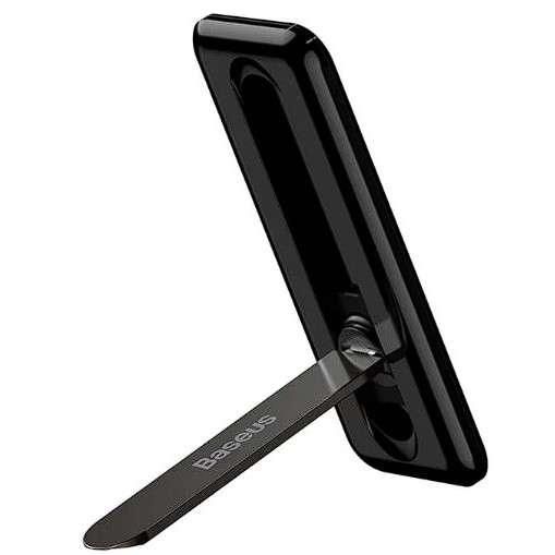 SUPORT Telefon Baseus Foldable Bracket, pliere 90 grade, rotire 360 grade, grosime 4mm, autoadeziv, negru 