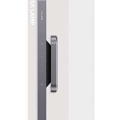 LAMPA BIROU LED Baseus Magnetic Stepless, 100 lumeni,4.5W,3 trepte intensitate luminoasa,4 butoane tactile,magnetic, ABS, alimentare: cablu inclus, gri 