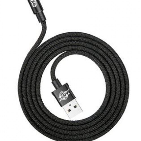 CABLU alimentare si date Baseus MVP, Fast Charging Data Cable pt. smartphone, USB la Lightning iPhone 2A unghi 90 grade, brodat, 1m, negru 