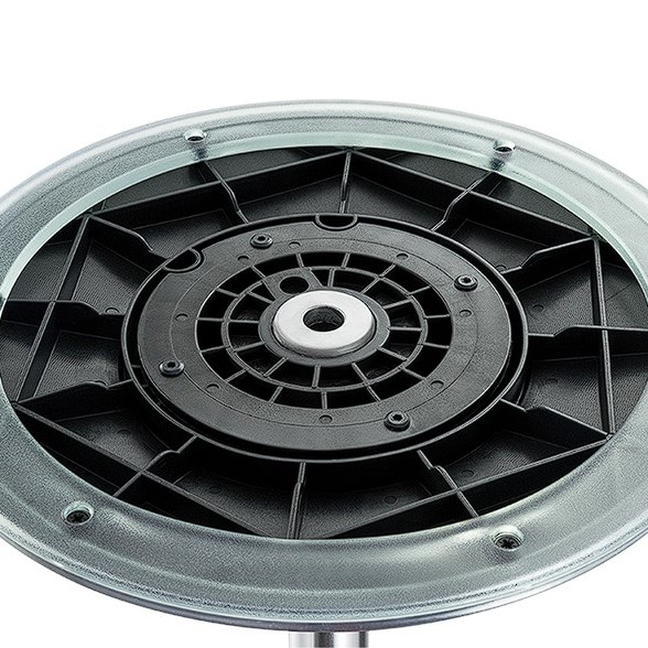 Scaun ergonomic reglabil pe inaltime, tapitat, reglare arc cu gaz, black, 