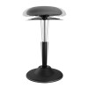 Scaun ergonomic reglabil pe inaltime, tapitat, reglare arc cu gaz, black, 