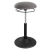 Scaun ergonomic reglabil pe inaltime, tapitat, reglare arc cu gaz, black, 