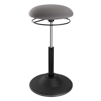 Scaun ergonomic reglabil pe inaltime, tapitat, reglare arc cu gaz, black, 