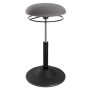 Scaun ergonomic reglabil pe inaltime, tapitat, reglare arc cu gaz, black, 