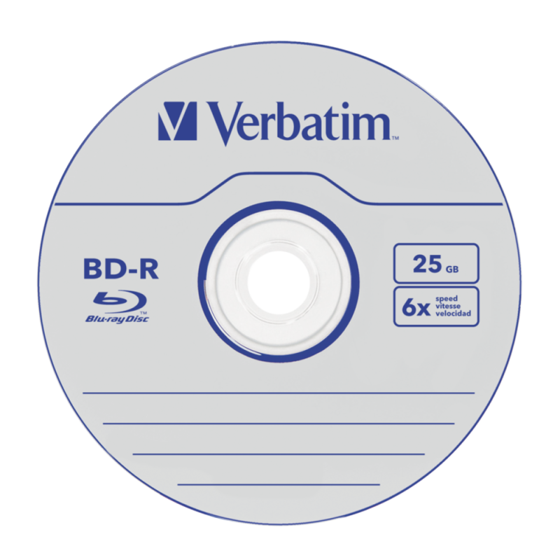BD-R SL VERBATIM 25GB, viteza 6x, 5 buc, Jewel Case, 
