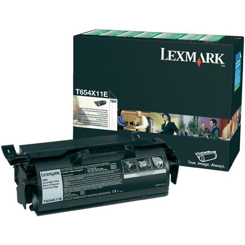 Toner Original Lexmark Black, T654X11E, pentru T650|T652|T654|T656, 36K, (timbru verde 1.2 lei) , 