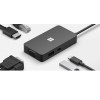 MS Surface USB-C Travel Hub COMM DA/FI/NO/SV Hdwr Black, 