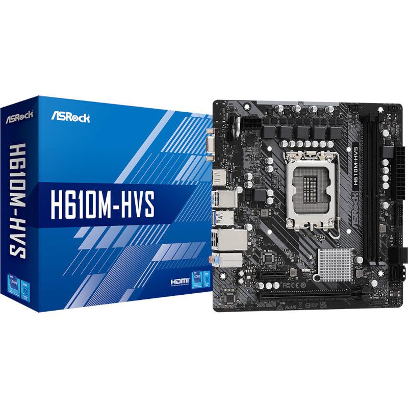 MB Asrock H610M-HVS D4 LGA 1700, 