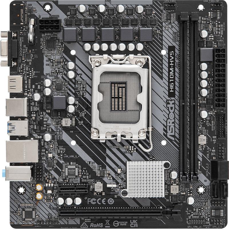 MB Asrock H610M-HVS D4 LGA 1700, 