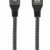 CABLU video GEMBIRD, HDMI (T) la HDMI (T), 2m, HDMI 2.1, premium, conectori auriti, rez maxi 8K (7680 x 4320) la 60 Hz, 6mm diam, cupru, braided bumbac, negru, 