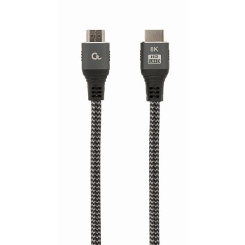 CABLU video GEMBIRD, HDMI (T) la HDMI (T), 3m, HDMI 2.1, premium, conectori auriti, rez max 8K (7680 x 4320) la 60 Hz, 6mm diam, cupru, braided bumbac, negru, 