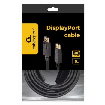 CABLU video GEMBIRD, DisplayPort (T) la DisplayPort (T), 5m, DD 1.2, rezolutie maxima 4K (3840 x 2160) la 60 Hz, negru, 
