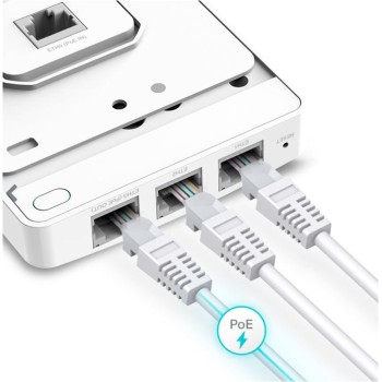 ACCESS POINT TP-LINK wireless AX1800 Mbps dual band, 4x10/100/1000 Mbps Ethernet Ports (1xPoE OUT) 4 antene interne, IEEE802.3at PoE, WiFi6, de perete 