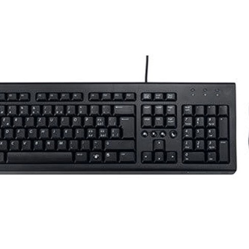 ASUS U2000 Keyboard + Mouse Kit Optical 1000DPI USB 1Y Black, 