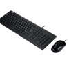 ASUS U2000 Keyboard + Mouse Kit Optical 1000DPI USB 1Y Black, 
